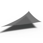 Τρίγωνο Πανί Σκίασης 90° Premium 5 x 5 x 7,1 m - Γκρι