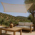 Παραλληλόγραμμο Πανί Σκίασης 3 x 5 m - Εκρού