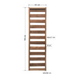 Ξύλινο καφασωτό 50 x 180 cm με οριζόντιες τάβλες - κενό 6cm - Image 2
