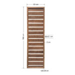 Ξύλινο καφασωτό 50 x 180 cm με οριζόντιες τάβλες - κενό 2cm - Image 2