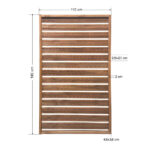 Ξύλινο καφασωτό 110 x 180 cm με οριζόντιες τάβλες - Image 2