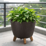 Lamia Slim mini Eco Dark Brown (Φ)29x24cm κασπώ