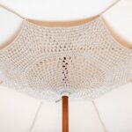 Ομπρέλα Boho (Φ)180x245cm με ύφασμα και Μακραμέ - Image 2