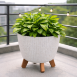 Lamia Slim mini Eco White (Φ)29x24cm κασπώ