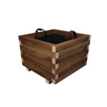 Ξύλινη Γλάστρα Τετράγωνη 50 x 50 x 36 cm βαρέως τύπου - Image 2