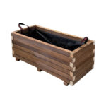 Ξύλινη Γλάστρα Παραλληλόγραμμη 75 x 30 x 32 cm βαρέως τύπου - Image 4