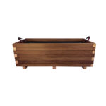 Ξύλινη Γλάστρα Παραλληλόγραμμη 110 x 50 x 36 cm βαρέως τύπου - Image 2