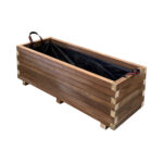 Ξύλινη Γλάστρα Παραλληλόγραμμη 110 x 40 x 36 cm βαρέως τύπου - Image 2