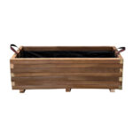 Ξύλινη Γλάστρα Παραλληλόγραμμη 110 x 40 x 36 cm βαρέως τύπου - Image 4