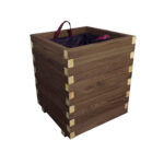 Ξύλινη Γλάστρα Τετράγωνη 50 x 50 x 60 cm βαρέως τύπου - Image 3