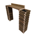 Σετ γλάστρες πάγκος 160 x 30 x 110 cm - Image 2