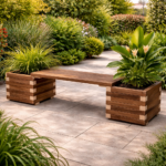 Παγκάκι γλάστρας 150 x 30 x 36 cm