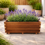 Ξύλινη Γλάστρα Παραλληλόγραμμη 110 x 50 x 36 cm βαρέως τύπου