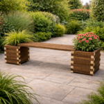 Παγκάκι γλάστρας 200 x 30 x 36 cm