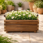 Ξύλινη Γλάστρα Παραλληλόγραμμη 75 x 30 x 32 cm βαρέως τύπου