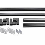 Κιτ Πλαισίου C-Channel για Καφασωτά 180 × 90 εκ. μαύρο