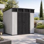 Αποθήκη Κήπου PP 230x229x(Y)237cm με μεταλλικό σκελετό