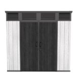 Αποθήκη Κήπου PP 230x229x(Y)237cm με μεταλλικό σκελετό - Image 4