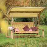 Ξύλινη Κούνια Κήπου 190(Υ) x 208 x 139cm